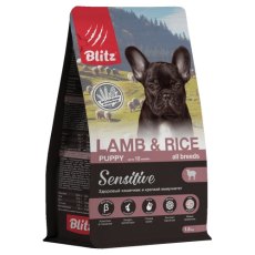 Blitz Puppy Sensitive All Breeds Lamb & Rice / Сухой корм Блиц для Щенков всех пород Ягненок рис