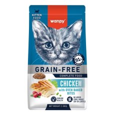 Wanpy / Сухой корм Ванпи беззерновой для котят с Курицей