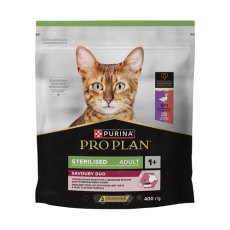 PRO PLAN Sterilised SAVOURY DUO / Сухой корм ПРО ПЛАН для взрослых стерилизованных кошек с уткой и печенью