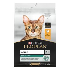 PRO PLAN RENAL PLUS / Сухой корм ПРО ПЛАН для взрослых кошек для поддержания здоровья почек с курицей