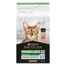 PRO PLAN Sterilised RENAL PLUS / Сухой корм ПРО ПЛАН для взрослых кошек для поддержания здоровья почек после стерилизации с лососем