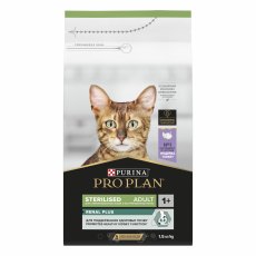 PRO PLAN Sterilised RENAL PLUS / Сухой корм ПРО ПЛАН для взрослых кошек для поддержания здоровья почек после стерилизации с индейкой