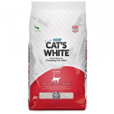 Cat's White Unscented / Комкующийся наполнитель Кэтс Уайт для кошачьего туалета Натуральный Без ароматизатора