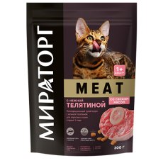 Мираторг Meat / Сухой корм для взрослых кошек с нежной Телятиной