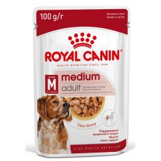 Royal Canin Medium Adult / Влажный корм (Паучи) Роял Канин Медиум Эдалт для Взрослых собак Средних пород от 12 месяцев до 10 лет (Цена за упаковку)