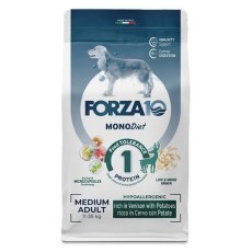 Forza10 MonoDiet Adult Medium / Сухой Монобелковый корм Форза для взрослых собак Средних пород с Олениной и картофелем