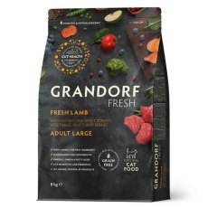 Grandorf Fresh Large Lamb & Sweet Potato / Сухой Беззерновой корм Грандорф для взрослых кошек Крупных пород Ягненок батат