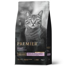 Premier Adult Fresh Salmon & Turkey / Сухой корм Премьер для взрослых кошек Свежее филе Лосося с индейкой