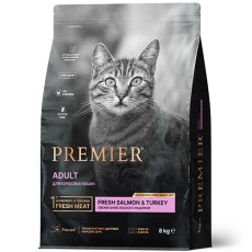 Premier Adult Fresh Salmon & Turkey / Сухой корм Премьер для взрослых кошек Свежее филе Лосося с индейкой