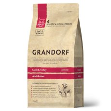 Grandorf Holistic & Hypoallergenic Indoor Lamb & Turkey / Сухой корм Грандорф Низкозерновой для домашних кошек Ягненок Индейка