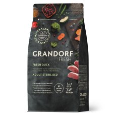 Grandorf Fresh Sterilised Duck & Sweet Potato / Сухой Беззерновой корм Грандорф для Стерилизованных кошек Утка батат