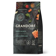 Grandorf Fresh Sterilised Salmon & Sweet Potato / Сухой Беззерновой корм Грандорф для Стерилизованных кошек Лосось батат