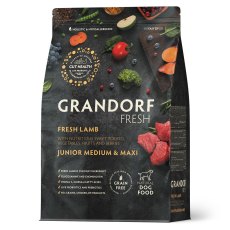 Grandorf Fresh Junior Med & Maxi Lamb & Sweet Potato / Сухой Беззерновой корм Грандорф для Юниоров Средних и Крупных пород Ягненок батат