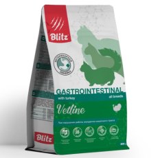 Blitz Vetline Gastrointestinal / Диетический полнорационный сухой корм Блиц для взрослых кошек при нарушении работы ЖКТ
