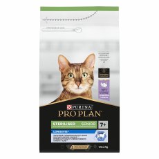 PRO PLAN Sterilised LONGEVIS / Сухой корм ПРО ПЛАН для пожилых стерилизованных кошек с индейкой
