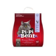 Pi-Pi-Bent / Наполнитель для кошачьего туалета ПиПиБент Нежный Прованс Комкующийся