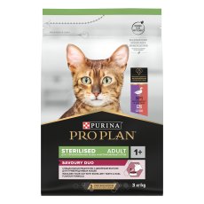 PRO PLAN Sterilised SAVOURY DUO / Сухой корм ПРО ПЛАН для взрослых стерилизованных кошек с уткой и печенью