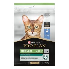 PRO PLAN Sterilised RENAL PLUS / Сухой корм ПРО ПЛАН для взрослых кошек для поддержания здоровья почек после стерилизации с кроликом