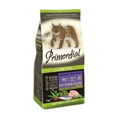 Primordial Sterilised Grain Free Holistic / Сухой корм Примордиал Беззерновой для Стерилизованных кошек Индейка Сельдь