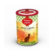 Родные Корма / Консервы Мясное угощение для кошек с Ягненком (цена за упаковку)