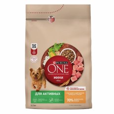 PURINA ONE MINI / Сухой корм Пурина УАН для взрослых собак мелких пород при активном образе жизни с курицей