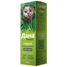 Apicenna ДАНА УЛЬТРА спрей для кошек защита от внешних паразитов