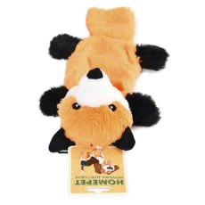 Homepet / Игрушка Хоумпет для собак Лиса плюшевая с пищалкой и шуршащим эффектом