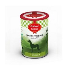Родные Корма / Консервы Мясное угощение для собак с Ягненком (цена за упаковку)