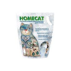 Homecat / Силикагелевый наполнитель Хоумкэт для кошачьего туалета аромат Морозная свежесть