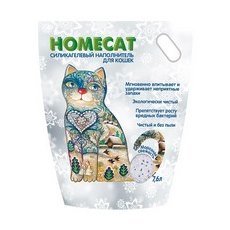 Homecat / Силикагелевый наполнитель Хоумкэт для кошачьего туалета аромат Морозная свежесть