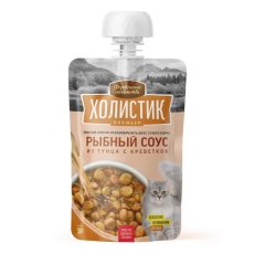 Деревенские лакомства Холистик Премьер / Лакомство Рыбный соус для кошек из тунца с креветкой (цена за упаковку)