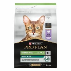 PRO PLAN Sterilised RENAL PLUS / Сухой корм ПРО ПЛАН для взрослых кошек для поддержания здоровья почек после стерилизации с индейкой