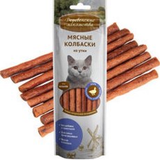 Деревенские лакомства / Мясные колбаски из Утки для кошек