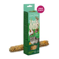 Little One Green Valley Stick Herbs & Flowers / Лакомство Литтл Уан для декоративных грызунов Беззерновая палочка с Травами и Цветами