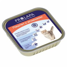 Prolapa / Влажный корм Ламистеры Пролапа для кошек Паштет с Ягненком (цена за упаковку)