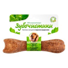 Зубочистики Лакомство для собак 10 - 25кг для Чистки зубов Косточка жевательная со вкусом Морских водорослей