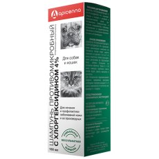 Apicenna шампунь для собак и кошек Противомикробный с Хлоргексидином 4%