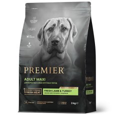 Premier Adult Maxi Fresh Lamb & Turkey / Сухой корм Премьер для взрослых собак Крупных пород Свежее мясо Ягненка с индейкой