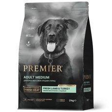Premier Adult Medium Fresh Lamb & Turkey / Сухой корм Премьер для взрослых собак Средних пород Свежее мясо Ягненка с индейкой