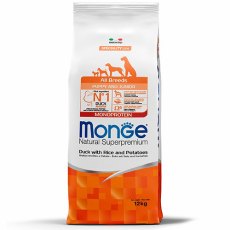 Monge Puppy and Junior Speciality Line Monoprotein All Breeds Duck rice potatoes / Сухой корм Монж для Щенков всех пород Утка с рисом и картофелем