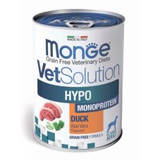 Monge VetSolution Hypo Monoprotein Duck / Ветеринарная диета Монж Гипо монопротеин для собак для Снижения реакции пищевой непереносимости с Уткой (цена за упаковку)