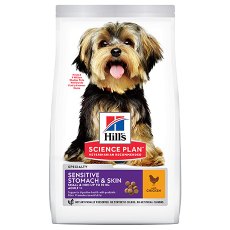 Hills Science Plan Sensitive Stomach & Skin Small & Mini Adult / Сухой корм Хиллс для собак Мелких пород с Чувствительным пищеварением и кожей Курица