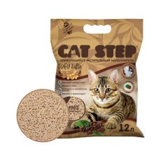 Cat Step Tofu Latte / Комкующийся растительный наполнитель Кэт Степ для кошачьего туалета с ароматом Кофе