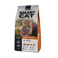 Smart Cat / Cухой корм Смарт Кэт для Котят всех пород с Индейкой и овощами
