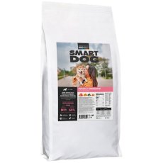 Smart Dog Medium&Maxi Sensitive / Сухой корм Смарт Дог для взрослых собак Средних и крупных пород с Чувствительным пищеварением Лосось с овощами