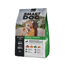 Smart Dog Medium&Maxi Sensitive / Сухой корм Смарт Дог для взрослых собак Средних и крупных пород с Чувствительным пищеварением Ягненок с овощами