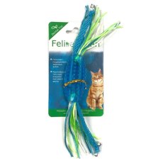 Feline Clean Dental / Игрушка Фелин Клин для кошек Конфетка прорезыватель с лентами Резина