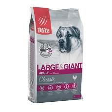 Blitz Classic Adult Large & Giant Chicken / Сухой корм Блиц для взрослых собак Крупных и Гигантских пород Курица