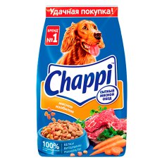 Chappi / Сухой корм Чаппи для собак Сытный мясной обед Мясное изобилие СРОК: 07.03.2026 г./02.03.2026 г./09.03.2026 г.