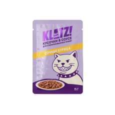 KLATZ! / Влажный корм Клатц для взрослых Стерилизованных кошек с Курицей в соусе (цена за упаковку)